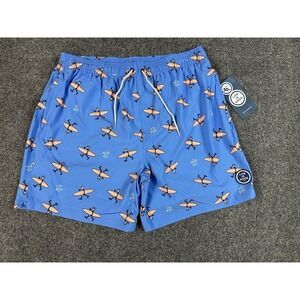 LIFE IS GOOD Jake Surfer Lined Swim Trunks Size L UPF 50+ Watertown Shorts Great